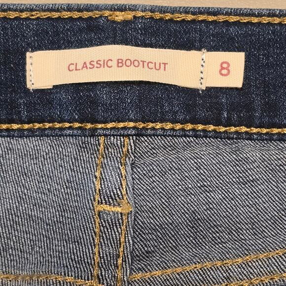 Levi's Classic Bootcut Jeans Womens Size 8 Blue Mid Rise Med Wash Casual Boho - Picture 3 of 12